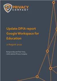 Update DPIA Report Google Workspace for Education