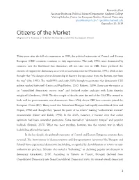 Democratic Backsliding and Resilience In