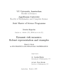 Dynamic Risk Measures: Robust Representation and Examples