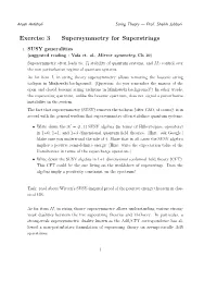 Exercise 3 — Supersymmetry for Superstrings