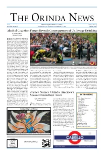 February 2013 Alcohol Coalition Forum Reveals Consequences of Underage Drinking by DAVID DIERKS Assistant Editor