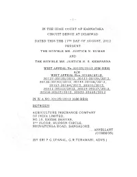 In the High Court of Karnataka Circuit Bench at Dharwad