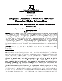 Indigenous Utilization of Weed Flora of District Charsadda, Khyber Pakhtunkhwa