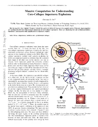 Massive Computation for Understanding Core-Collapse Supernova Explosions