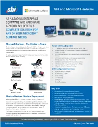 SHI and Microsoft Hardware 080519.Indd