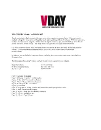 V-DAY's 2005 PRESS KIT Thank You for Taking the First Step in Helping To