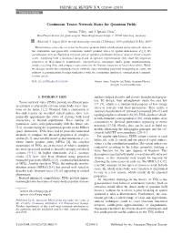 Continuous Tensor Network States for Quantum Fields