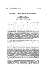 Eastern Sumbanese Bird Classification