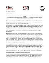 Millions Mobilize Worldwide and on Web Demanding That World