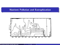 Nutrient Pollution and Eutrophication
