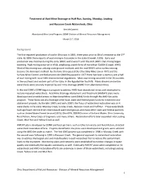 Ohio Department of Natural Resources - Division of Mineral Resources Management 1 Summary of AMD Treatment
