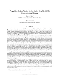 Propulsion System Testing for the Iodine Satellite (Isat) Demonstration Mission