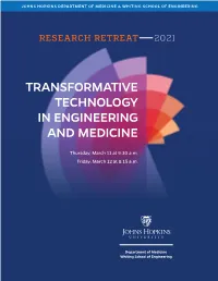 Transformative Technology in Engineering and Medicine