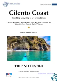 Trip Notes 2020