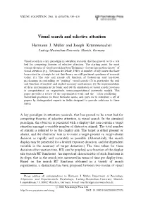 Visual Search and Selective Attention