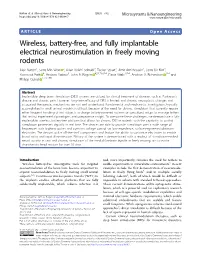 Wireless, Battery-Free, and Fully Implantable Electrical