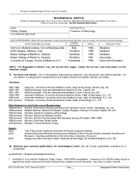 BIOGRAPHICAL SKETCH Provide the Following Information for the Key Personnel and Other Significant Contributors in the Order Listed on Form Page 2