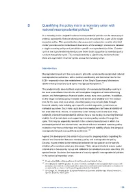 D Quantifying the Policy Mix in a Monetary Union with National Macroprudential Policies186