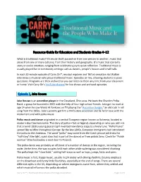 Resource Guide for Educators and Students Grades 4–12
