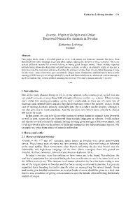 Names in Multi-Lingual
