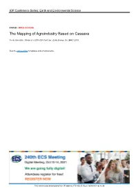 PDF, the Mapping of Agroindustry Based on Cassava