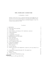 THE ANDRÉ-OORT CONJECTURE. Contents 1. Introduction. 2 1.1. The