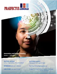 Innovation and Design Thinking Issue 2 – Fall 2020
