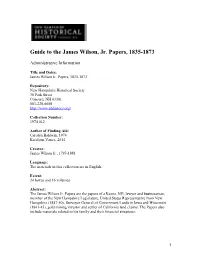James Wilson Papers