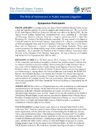The Role of Interveners in Public Interest Litigation