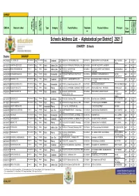 Xhariep Address List 3 May 2021.Pdf