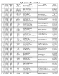 Aaple Sarkar Active Center List Sr