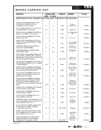Geotechnical Investigation En 2018