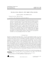 MULTI-ACTIVE OBJECTS and THEIR APPLICATIONS 1. Introduction