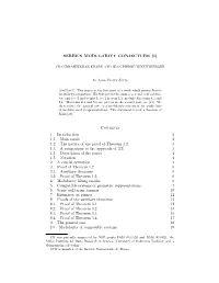 Serre's Modularity Conjecture