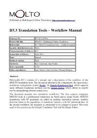 Workflow Manual