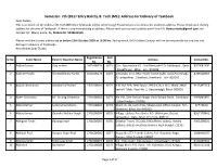 B. Tech (ME): Address for Delivery of Textbook Dear Cadets, This Is to Inform All the Cadets of B