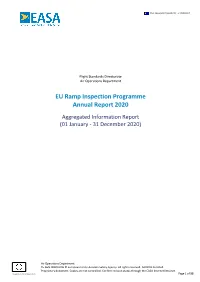 EU Ramp Inspection Programme Annual Report 2020