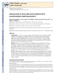 NIH Public Access Author Manuscript Schizophr Res