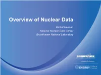 Overview of Nuclear Data