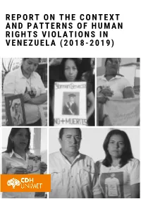 Report on the Context and Patterns of Human Rights Violations in Venezuela