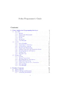 Sedna Programmer's Guide