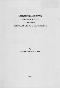 Liesbeeck-Black River Confluence Area: Land-Use Opportunities and Constraints
