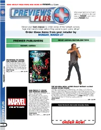 ORDER NOW! 1 2 PREVIEWS PLUS Previewsworld.Com HC, 8X11,40Pgs,FC�������� (C: 0-1-0) Alike