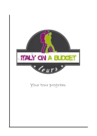Your Tour Program Contact Details Start Packing