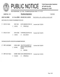 Broadcast Applications 11/27/2013
