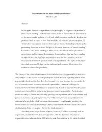 Does God Have the Moral Standing to Blame? Patrick Todd Abstract in This