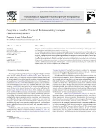 Front-End Decision-Making in Airport Expansion Programmes ⁎ Pierpaolo Avanzi, Vedran Zerjav