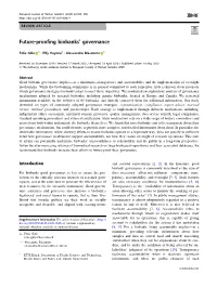 Future-Proofing Biobanksâ€™ Governance