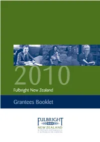 Grantees Booklet 2010 Inside.Indd