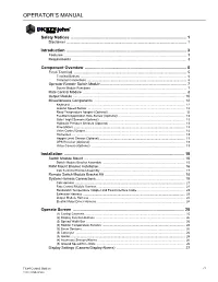Operator's Manual